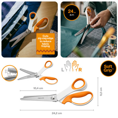 Ножиці для зигзагу Fiskars Softgrip™ (1070024), фото 2