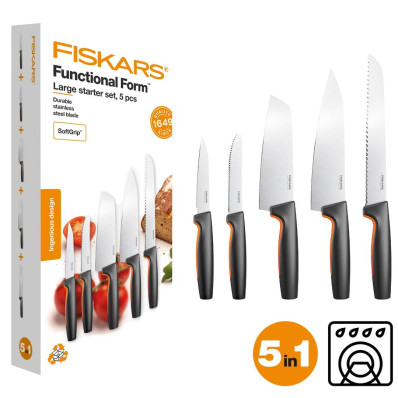 Набор кухонных ножей Fiskars Functional Form ™ 5 шт 1057558, фото 1