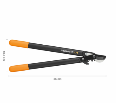 Плоскостной сучкорез Fiskars с загнутыми лезвиями (M) L74 112290 (1000582), фото 3