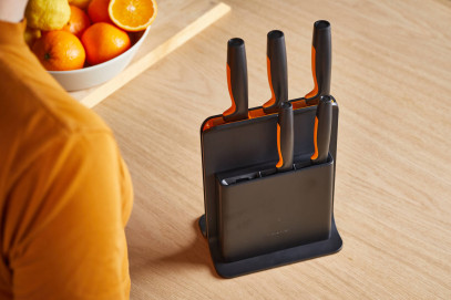 Набір кухонних ножів з пластиковим блоком Fiskars Functional Form ™ 5 шт 1057554, фото 14