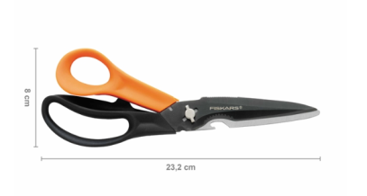 Багатофункціональні ножиці Fiskars Cuts + More 23 см леза з титановим покриттям 1000809, фото 2