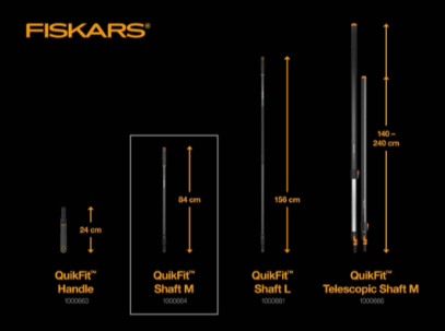 Черенок Fiskars QuikFit (M) средний 136022 (1000664), фото 2