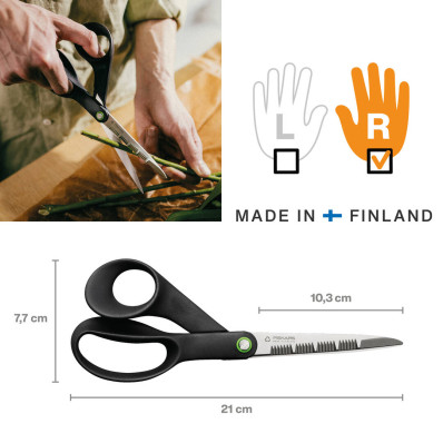 Ножиці садові Fiskars Functional Form зазубрені 21 см (1074544), фото 7