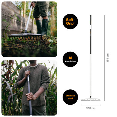 Граблі для грунту Fiskars Xact (M) 370 мм 1027039, фото 2