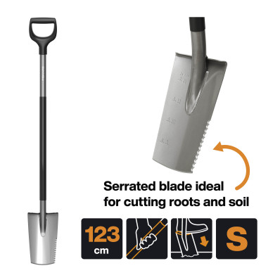 Дренажна/садова лопата Fiskars Ergonomic 1066714, фото 3