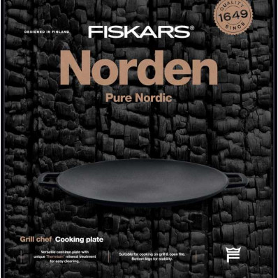 Сковорода-садж чугунная для гриля Fiskars Norden (1066432), фото 3