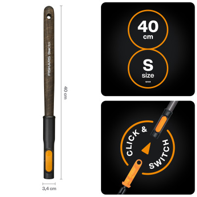 Малая деревянная рукоятка Fiskars OneClick S (1080670), фото 2