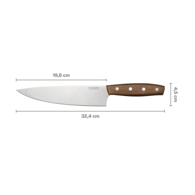 Нож поварской Fiskars Folken большой 20 см (1075696), фото 3
