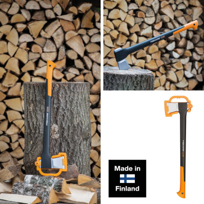 Сокира-колун Fiskars X21 L 122473 (1015642) + Точило для сокир і ножів Fiskars (1060009), фото 4