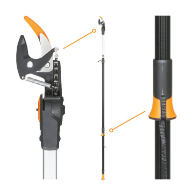 Набір для обрізки Fiskars: секатор Solid P121 + гілкоріз PowerGear UPX86 (1023624-Н62), фото 6