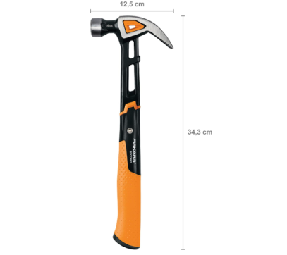 Молоток Fiskars IsoCore (M) 16oz / 13.5 "1027202, фото 2