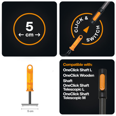 Насадка-тяпка двойная Fiskars OneClick™ (1080695), фото 2