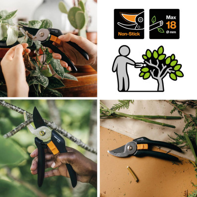 Набір для обрізки Fiskars: секатор Solid P121 + гілкоріз PowerGear UPX86 (1023624-Н62), фото 3