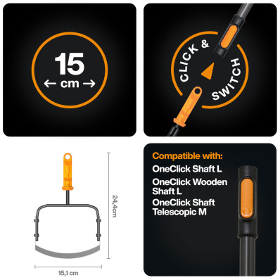 Насадка-сапа для прополки Fiskars OneClick™ (1080696), фото 2