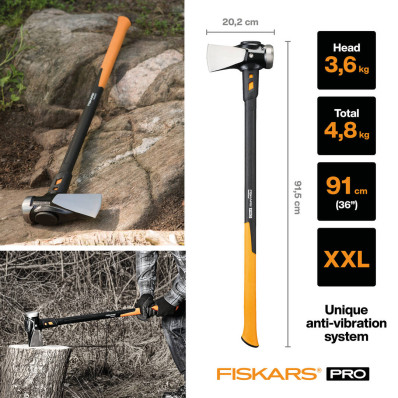 Сокира-молот Fiskars IsoCore (XXL) 8 lb / 36 "(156008) 1020220, фото 2