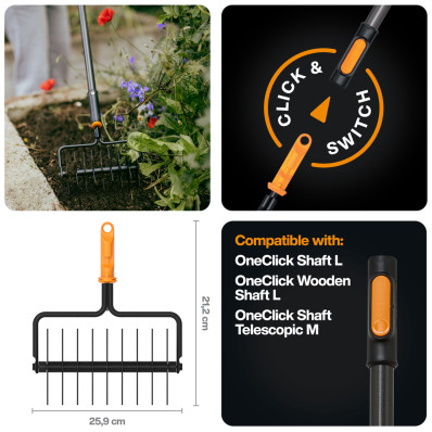 Насадка-аератор для малих ділянок Fiskars OneClick™ (1080688), фото 2
