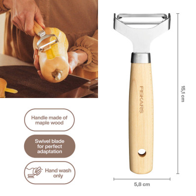 Овочечистка Fiskars Folken Y-подібна з плаваючим лезом (1075682), фото 2