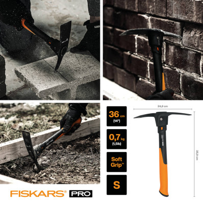 Кирка Fiskars Pro IsoCore™ S  0,7 кг / 36 см (1062937), фото 2