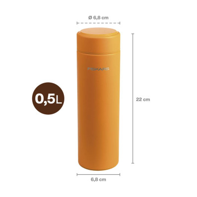 Термос Fiskars On-the-go 0.5 л, колір помаранчевий (1078698), фото 2