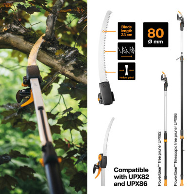 Пила-насадка для висоторізів Fiskars UPX86, UPX82 1023633, фото 2