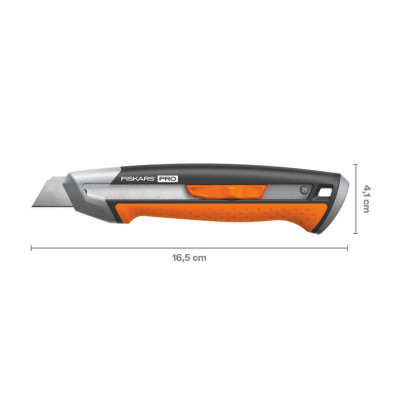 Нож с выдвижным лезвием Fiskars Pro CarbonMax™ 18 мм (1027227), фото 2