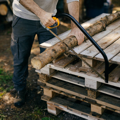 Лучковая пила Fiskars SW30 61 см 24" (1000615), фото 6