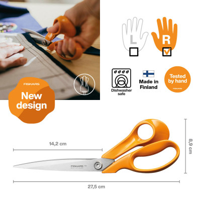 Ножиці кравецькі Fiskars Classic (1075056), 27 см, фото 2