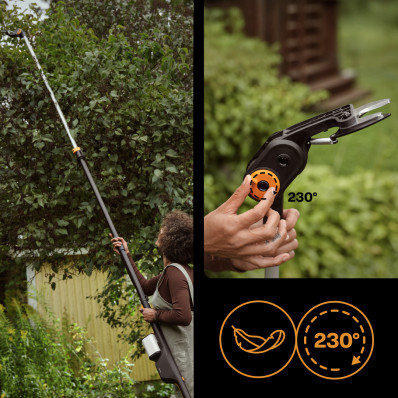 Акумуляторний телескопічний сучкоріз Fiskars eTree Pruner™ (1082340) без акумулятора, фото 4