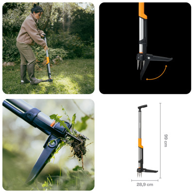 Видаляч бур’янів Fiskars Ergonomic™ (1080409), 99 см, фото 2