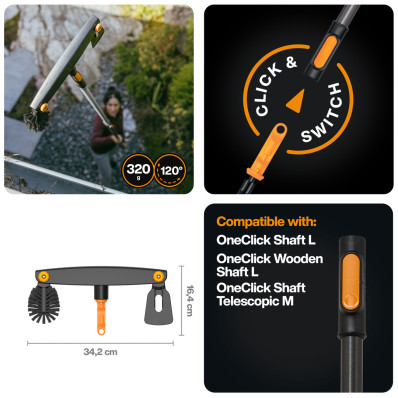 Насадка для чистки водостоков Fiskars OneClick™ (1080698), фото 2