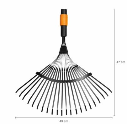 Граблі для прибирання листя 22 зубців Fiskars QuikFit 135201 (1000644), фото 2