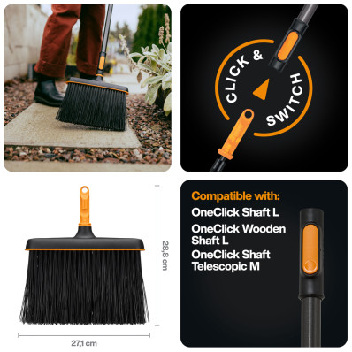 Насадка-метла для уборки Fiskars OneClick™ (1080699), фото 2
