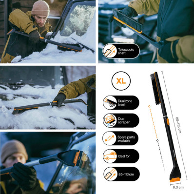 Щітка-скребок телескопічна Fiskars X-series™ (1078493), фото 2