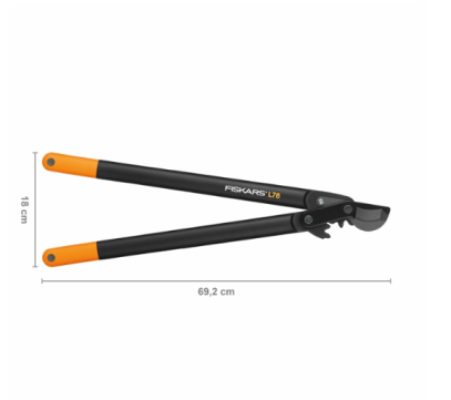 Великий площинний сучкоріз Fiskars PowerGear ™ з загнутими лезами (L) L78 112590 (1000584), фото 2