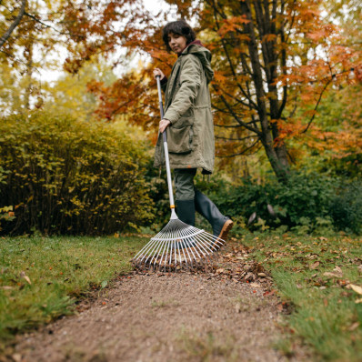 Граблі віялові металеві Fiskars Ergonomic (1076977), фото 4