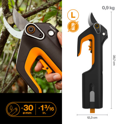 Акумуляторний секатор Fiskars ePruner™ L (1082298) без акумулятора, фото 2