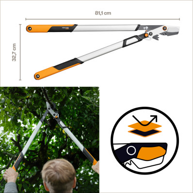Гілкоріз площинний Fiskars X-Series DualAction LX108 (1080133), фото 2