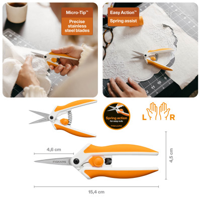 Швейные ножницы Fiskars EasyAction Micro-Tip 15 см (1070029), фото 2