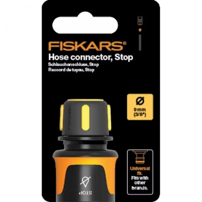 Конектор для шлангу Fiskars 9 мм 68 мм аквастоп (1027078), фото 2