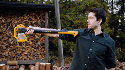 Топор-колун Fiskars X25 XL (1015643) + Точилка для топоров и ножей Fiskars (1060003), фото 8