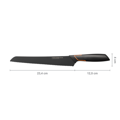 Кухонный нож Fiskars Edge для хлеба 23 см Black 1003093, фото 2