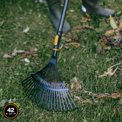 Насадка-граблі для листя металеві Fiskars OneClick™ (1080675), фото 3