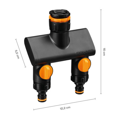 Трійник для крана Fiskars Comfort 2 виходи (1070577), фото 2