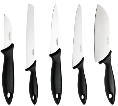 Набор ножей в деревянном блоке Fiskars Essential (1023782), фото 7